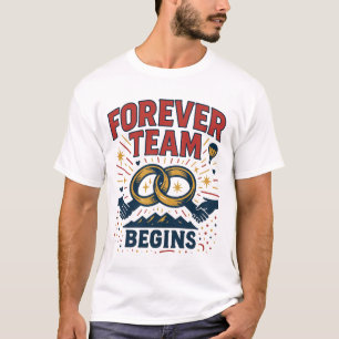 CAMISETA CASAMENTO DE EQUIPE PARA CIMA