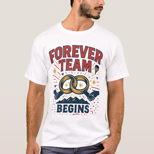 CAMISETA CASAMENTO DE EQUIPE PARA CIMA (Frente)
