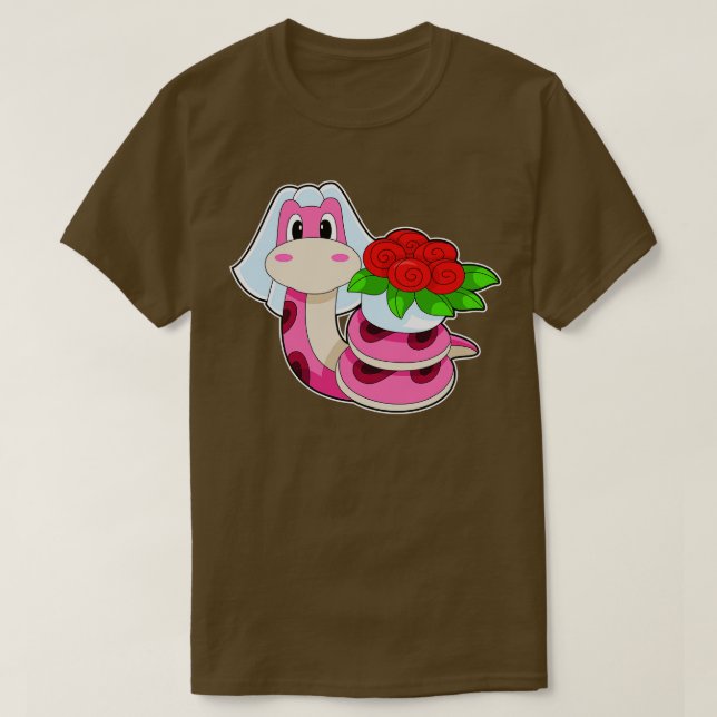 Camiseta Casamento de Flores cobra (Frente do Design)