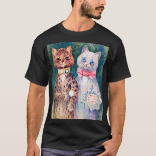Camiseta Casamento de Gato, Casamento, Noiva, Louis Wain