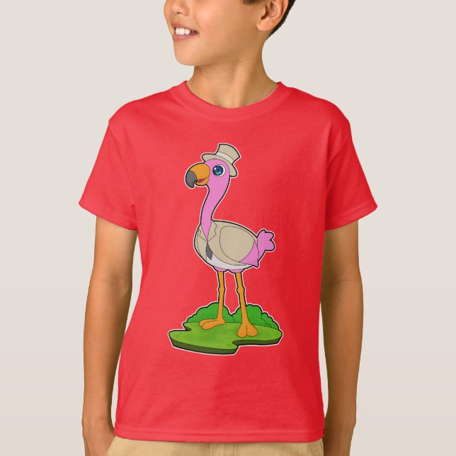 Camiseta Casamento de Jaqueta de Cabeleireiro Flamingo (Frente)