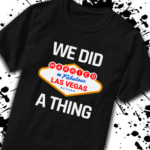 Camiseta Casamento de Las Vegas - Casal casado em Vegas