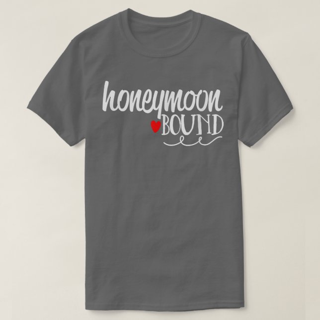 Camiseta Casamento de Noite Bonita de Lua de mel (Frente do Design)