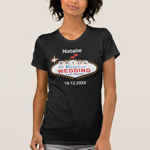 Camiseta Casamento de noiva personalizado em Las Vegas