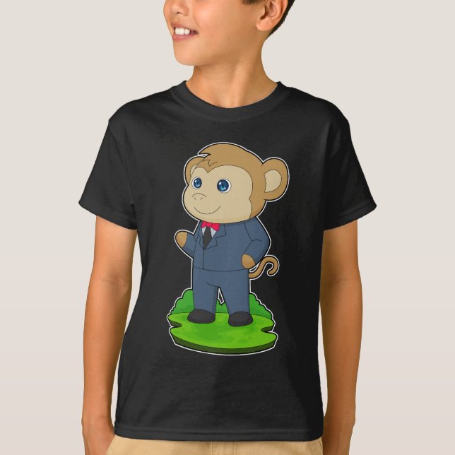 Camiseta Casamento de roupa de macaco (Frente)