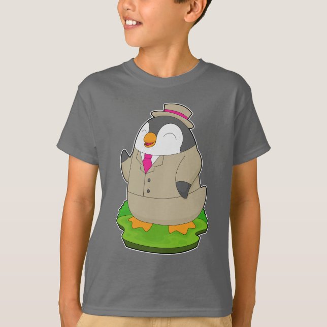 Camiseta Casamento de Terno de Penguins (Frente)