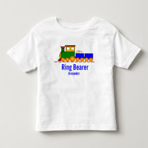 Camiseta Casamento de trem com Ring Bearer