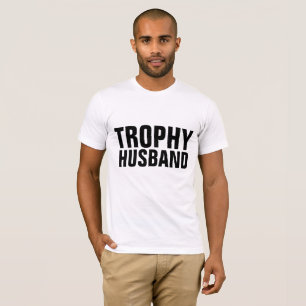 CAMISETA CASAMENTO DE TROFY HUSBAND COM CASAMENTO DE T-SHIR