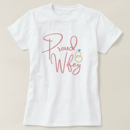 Camiseta Casamento do Casamento da Esposa com Orgulho