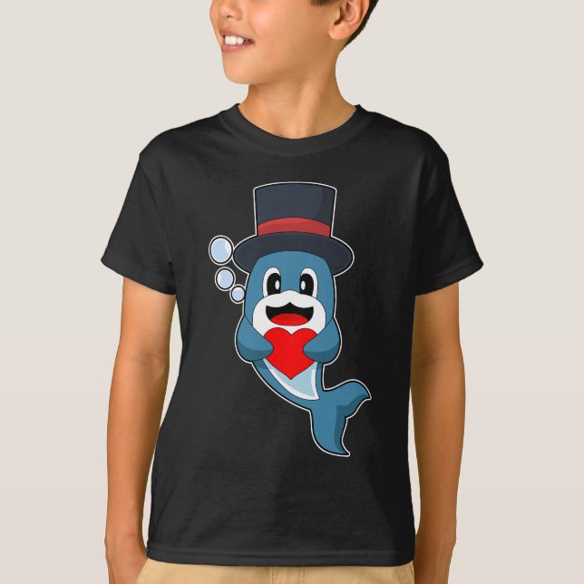 Camiseta Casamento do Coração do Golfinho (Frente)