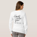 Camiseta Casamento do texto do roteiro das impressões da<br><div class="desc">Design das impressões da lua de mel. Design indicado por letras moderno de mão de texto do roteiro para fazer sua lua de mel extremamente especial. O casamento perfeito do presente para você logo a ser amigo casado ou apenas um deleite para o senhor mesmo. Parte de uma coleção.</div>