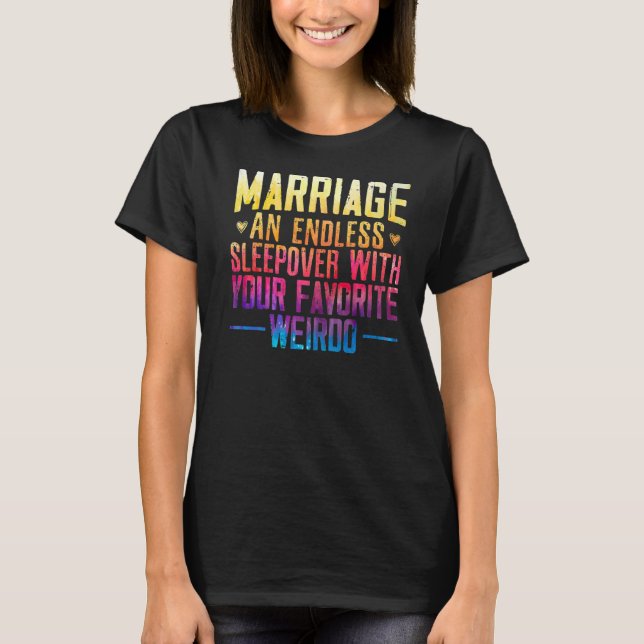 Camiseta Casamento E Sono Sem Fim Com Seu W Favorito (Frente)
