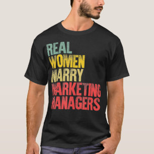 Camiseta Casamento engraçado Gerenciador de Marketing para