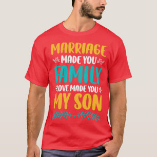 Camiseta Casamento Fez Com Que Seu Amor Familiar Fizesse De
