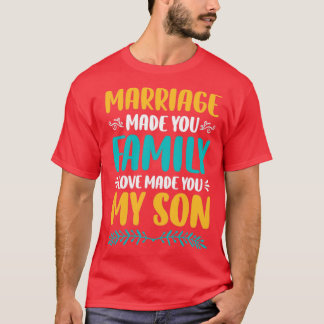 Camiseta Casamento Fez Com Que Seu Amor Familiar Fizesse De