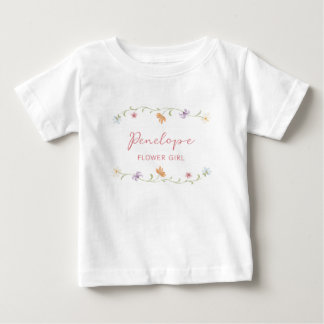 Camiseta Casamento Floral Personalizado com Aquarela para M