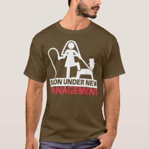 Camiseta Casamento Funny Bachelor, Sob Nova Gestão