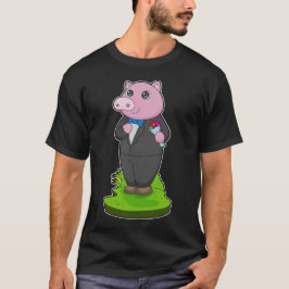 Camiseta Casamento Jaqueta de Noivo Porco