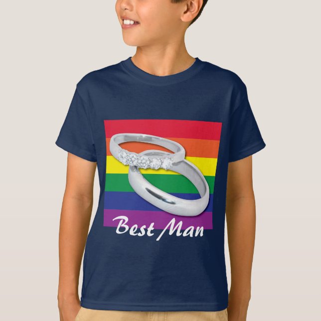 Camiseta Casamento Lésbico gay (Frente)