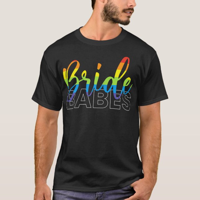 Camiseta Casamento LGBT Feminino Casamento Gay Noivas Noiva (Frente)