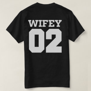 Camiseta Casamento LGBTQ Wifey 02 Jersey Bride Lésbica