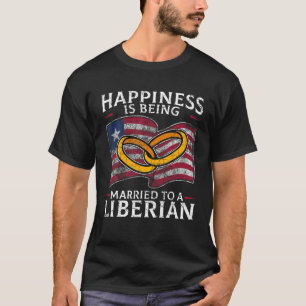 Camiseta Casamento Liberiano Libéria Casou-se com Herança