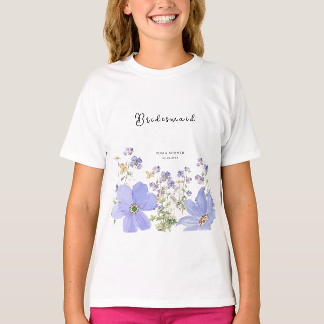 Camiseta Casamento Lilás Sonhador (Frente)