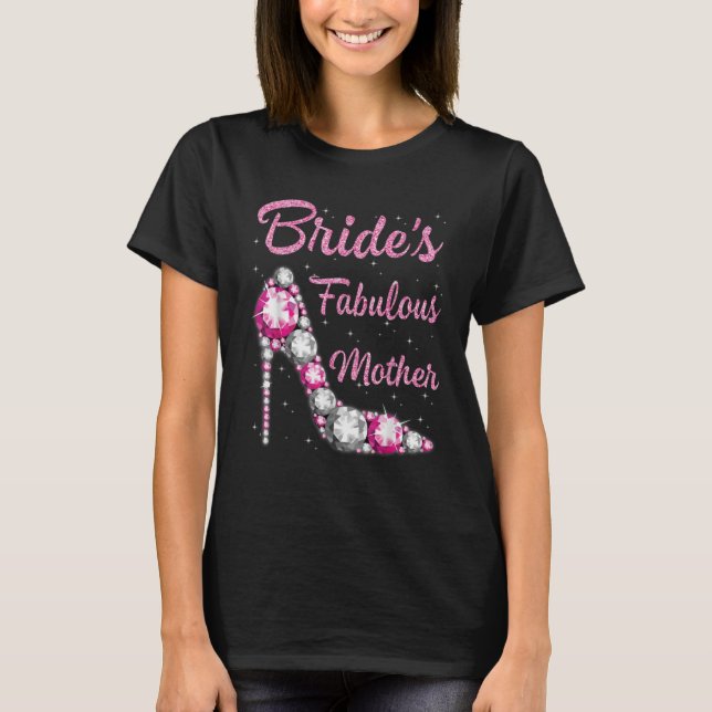 Camiseta casamento maravilhoso da mãe feliz da linda noiva (Frente)