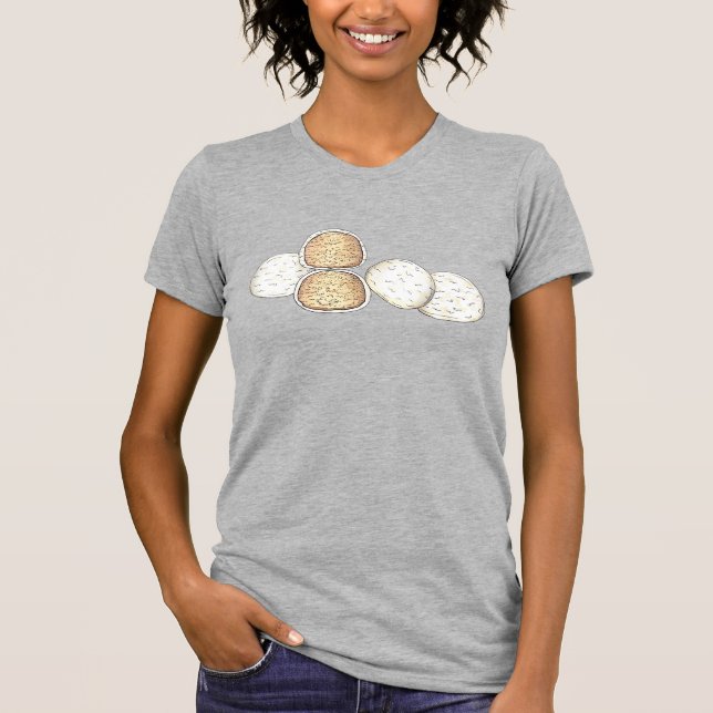Camiseta Casamento Mexicano Chá Russo Faz Cookies Snowball (Frente)