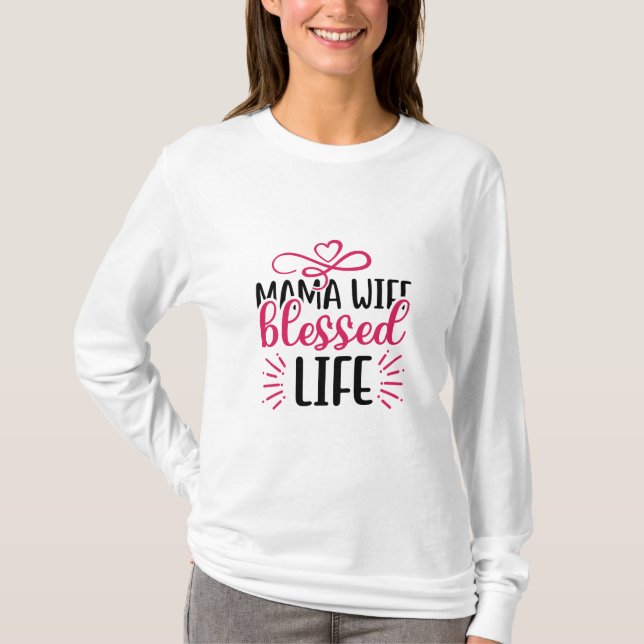 Camiseta Casamento, Mulher Abençoada (Frente)
