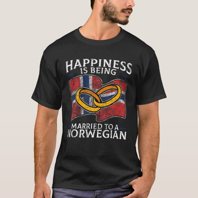 Camiseta Casamento Noruega Herança Casamento Norueguesa Cas (Frente)