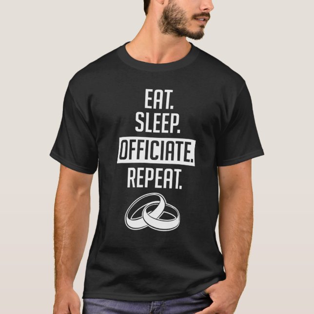 Camiseta Casamento Oficiente Coma Repetir Mim Ordenado Pela (Frente)