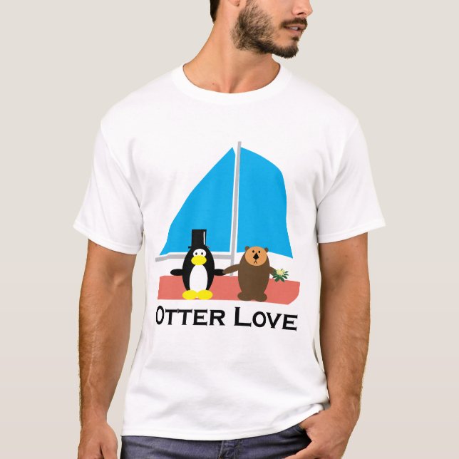 Camiseta Casamento Otter Love (Frente)