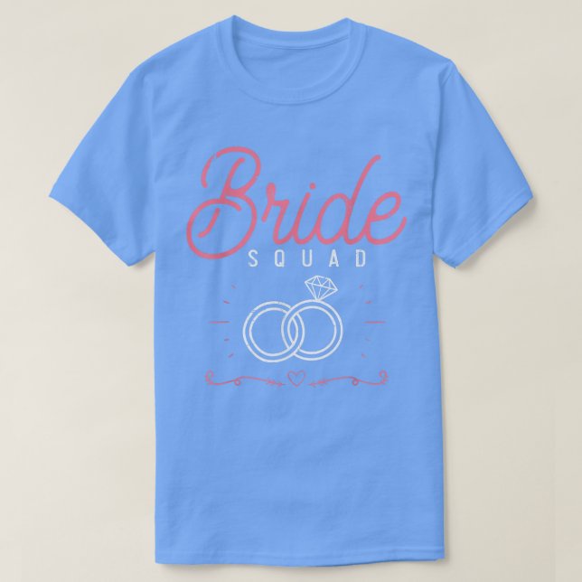 Camiseta Casamento Party Brid Squad Festa de solteira Wome (Frente do Design)