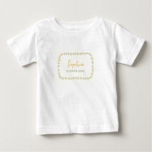 Camiseta Casamento Personalizado De Nome Da Rapariga Daisy 