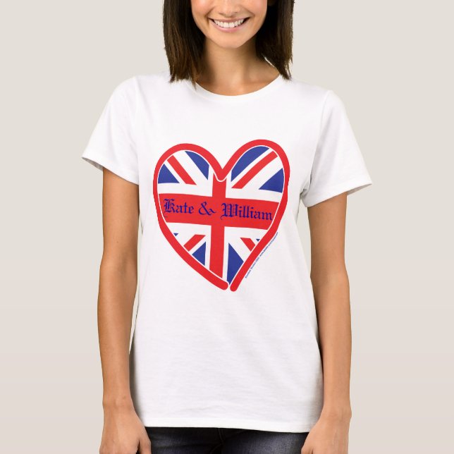 Camiseta Casamento Real/Kate & William (Frente)