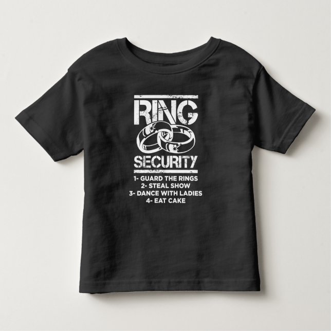 Camiseta Casamento Ring Segurança Kid Casamento (Frente)