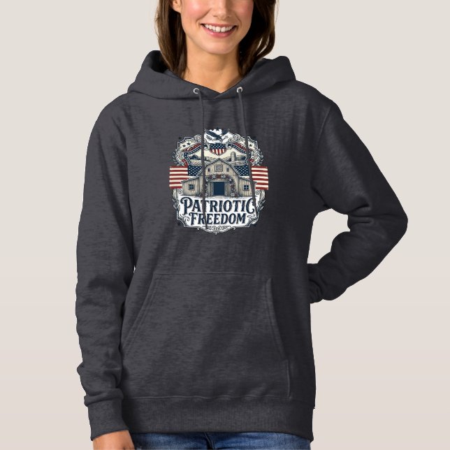 Camiseta Casamento Rústico Patriótico em Celeiro (Frente)
