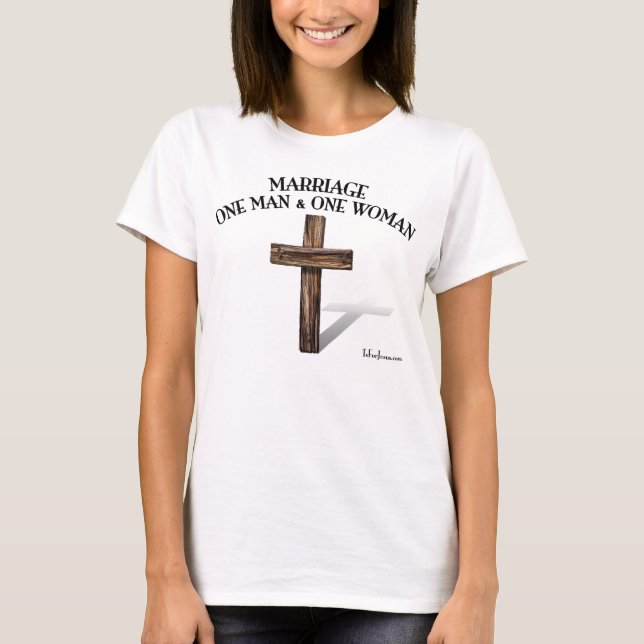 CAMISETA CASAMENTO UM HOMEM E UMA MULHER (Frente)