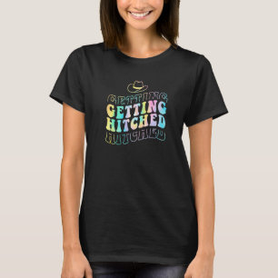Camiseta Casando-se Ficando Alvoroçado Festa da Noiva Despe