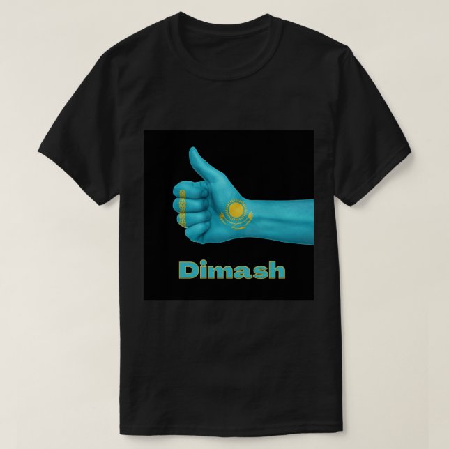 Camiseta Casaquistão DIMASH Kudaibergen Mundo Maior (Frente do Design)