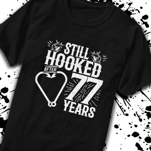 Camiseta Casaram-se 77 Casais do 77º aniversário de 77 anos