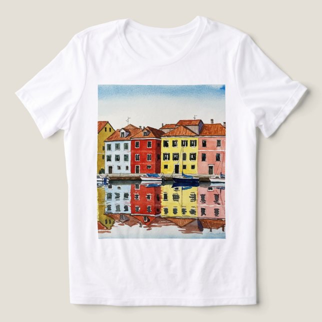 Camiseta Casas coloridas (Design frontal)
