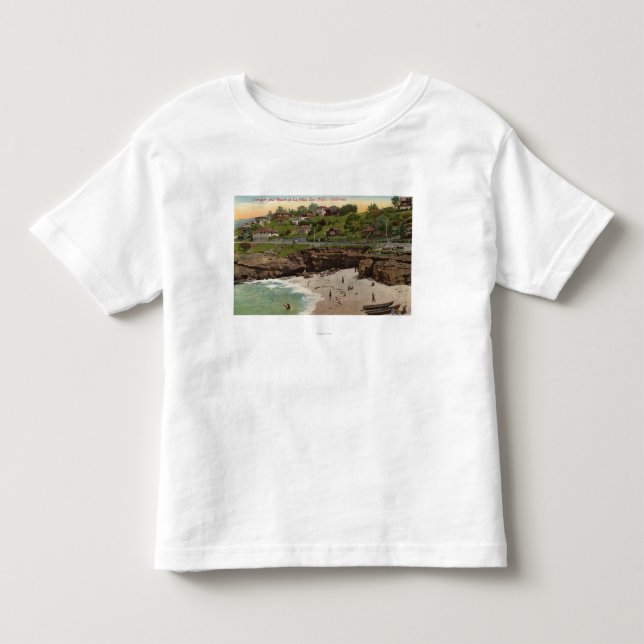 Camiseta Casas de campo e praia em La Jolla (Frente)