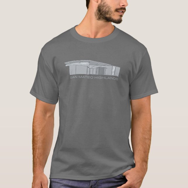 Camiseta Casas de Eichler das montanhas de San Mateo (Frente)