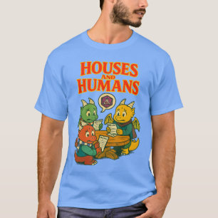 Camiseta Casas de jogos e humanos engraçados RPG Gamer Home