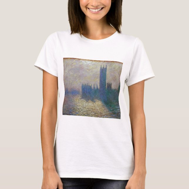 Camiseta Casas do Parlamento (Londres), Monet (Frente)