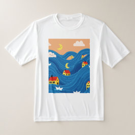 Camiseta Casas e barcos