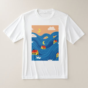 Camiseta Casas e barcos
