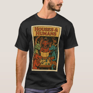 Camiseta Casas E Humanos Engraçado Rpg Gamer Nerd Jogos Hom